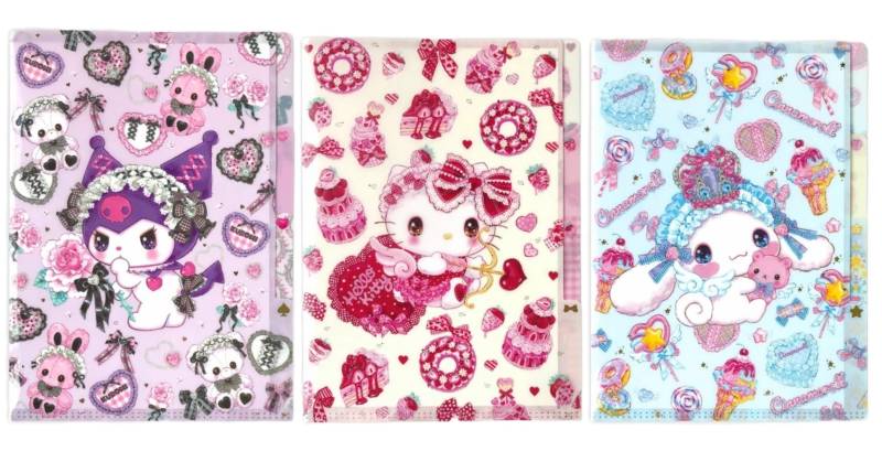 飴ノ森ふみか×サンリオ　3ポケットA5クリアファイル