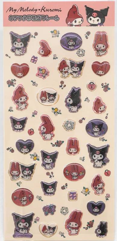 サンリオキャラクターズキラフチ樹脂盛りシール　正規品