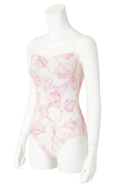 VIDA【吸汗速乾/UPF50/サラカラ生地】 　7分袖レオタード　弥生(YAYOI)