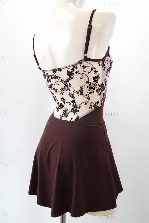 Dessus Dessous フロッキー柄 レオタード BLACK Mサイズ Grishko ~Bolshoi Stars MAGNIFIQUE~ ローズフロッキー