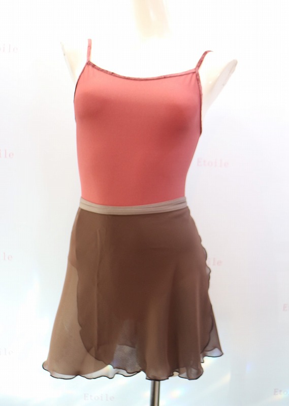 YUMIKO　シフォンスカート Adult  Pat  Long G-Brown/N-Star