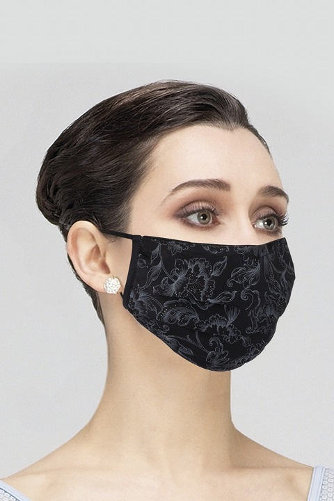 WEARMOI プリーツマスク/フロ－ラル　MASK020