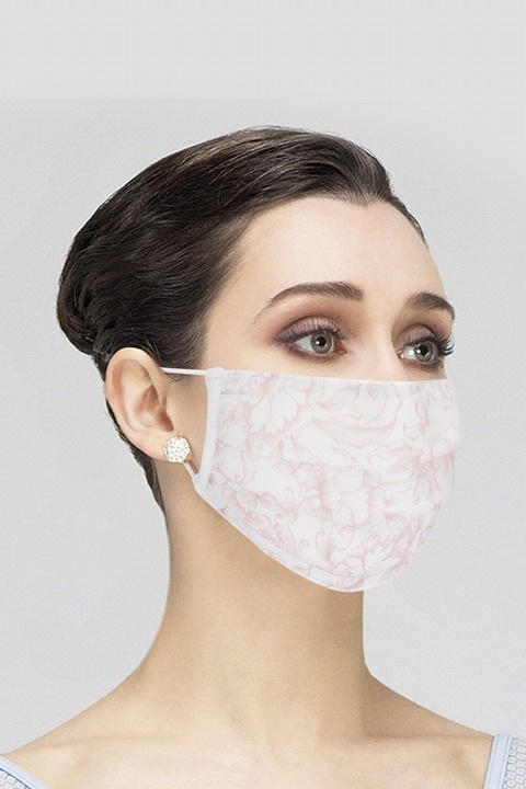 WEARMOI プリーツマスク/フロ－ラル　MASK020