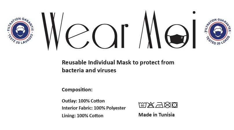 【キッズサイズ】WEARMOI 立体マスク　MASK017