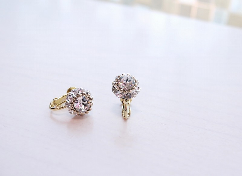 ~Atelier Petite Rose ~ スワロフスキーイヤリング “Aurora”