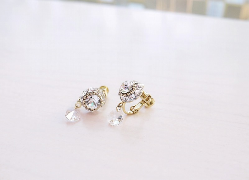 ~Atelier Petite Rose ~ スワロフスキーイヤリング “Aurora”