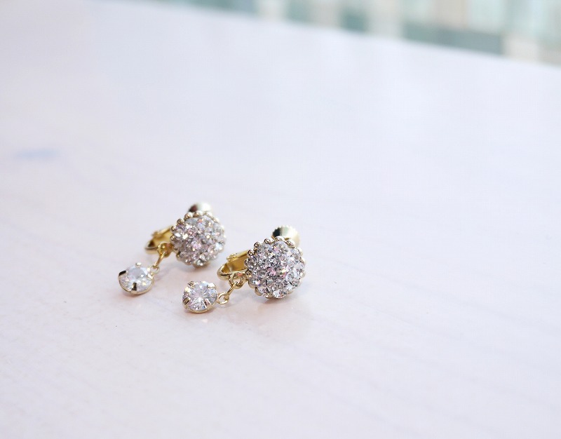 ～Atelier Petite Rose～　バレエイヤリング　“Sugar plum”