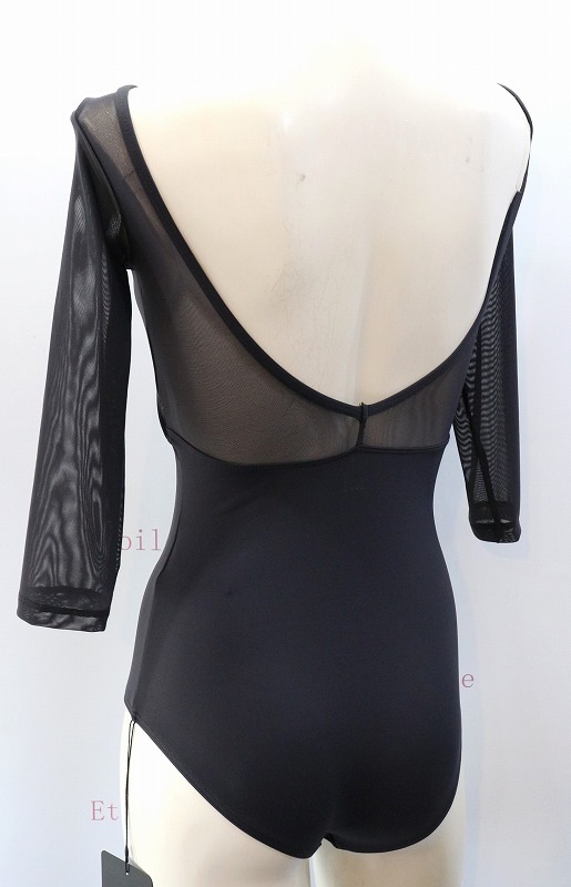 【LULLI Dancewear】　メッシュスリーブレオタード　7分袖　“Iris”