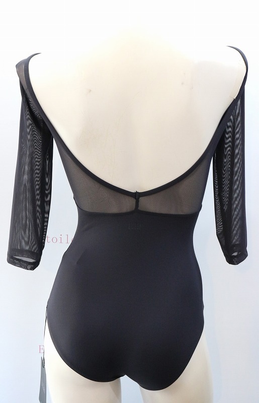 【LULLI Dancewear】　メッシュスリーブレオタード　7分袖　“Iris”