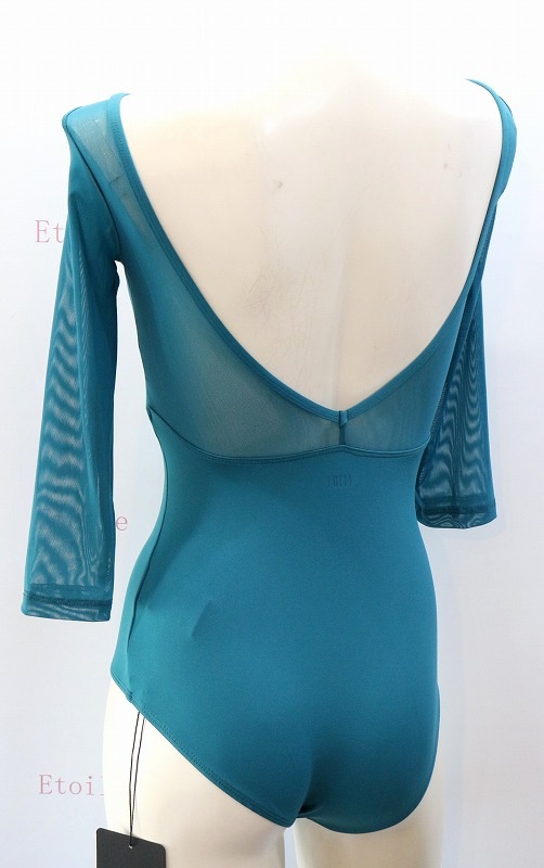 【LULLI Dancewear】　メッシュスリーブレオタード　7分袖　“Iris”