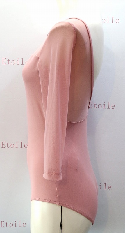 【LULLI Dancewear】　メッシュスリーブレオタード　7分袖　“Iris”