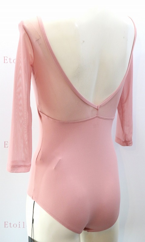 【LULLI Dancewear】　メッシュスリーブレオタード　7分袖　“Iris”