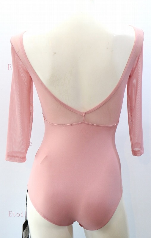 【LULLI Dancewear】　メッシュスリーブレオタード　7分袖　“Iris”