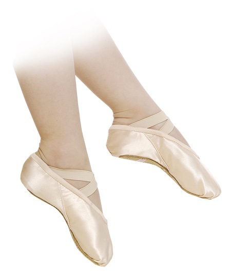 【売り切り★半額SALE！】kids GRISHKO フルソールキャンバスバレエシューズ・モデル1 03002C/B(ゴム紐付き）