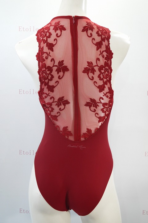 【BalletRosa】　レースメッシュジップレオタード　ESTHER