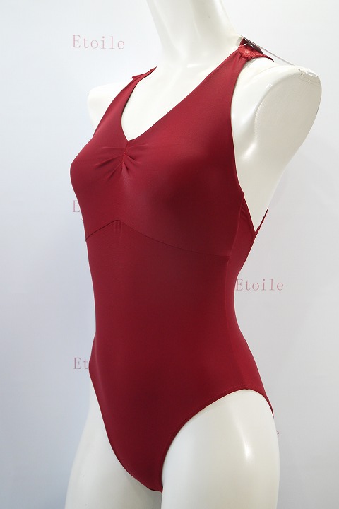 【BalletRosa】　レースメッシュジップレオタード　ESTHER