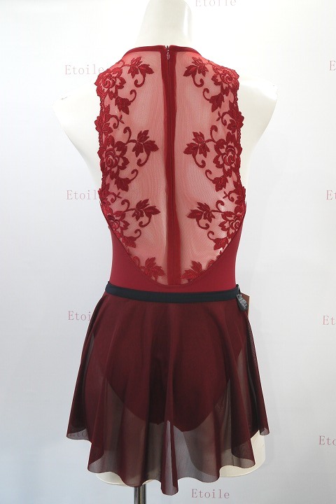 【BalletRosa】　レースメッシュジップレオタード　ESTHER