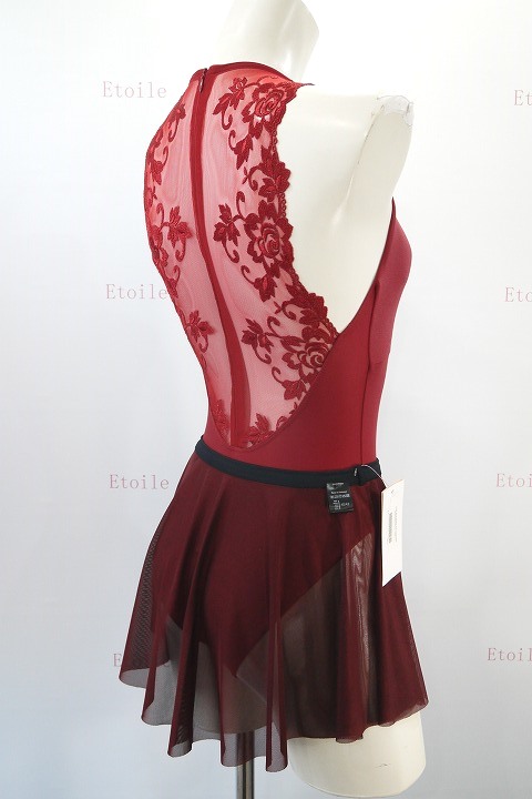 【BalletRosa】　レースメッシュジップレオタード　ESTHER