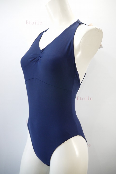 【BalletRosa】　レースメッシュジップレオタード　ESTHER