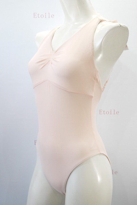 【BalletRosa】　レースメッシュジップレオタード　ESTHER