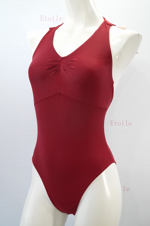 【BalletRosa】　レースメッシュジップレオタード　ESTHER