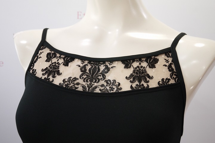 VIDA【吸汗速乾/UPF50】 千鶴1 (CHIZURU) フロッキーネットキャミソールレオタード 2369