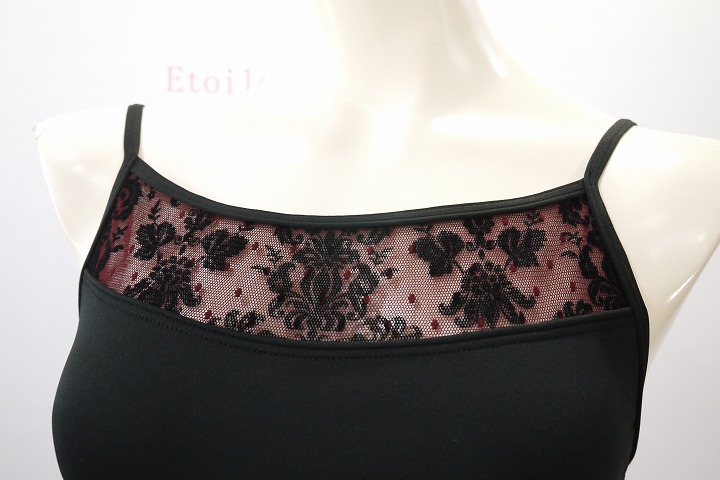 VIDA【吸汗速乾/UPF50】 千鶴1 (CHIZURU) フロッキーネットキャミソールレオタード 2369