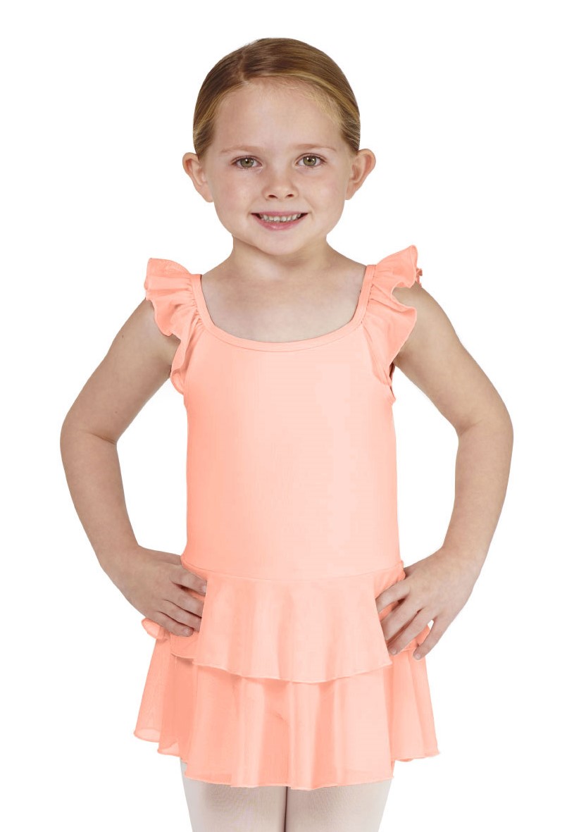 【LULLI Dancewear】　キッズ　スカート付きレオタード　“Catelyn”