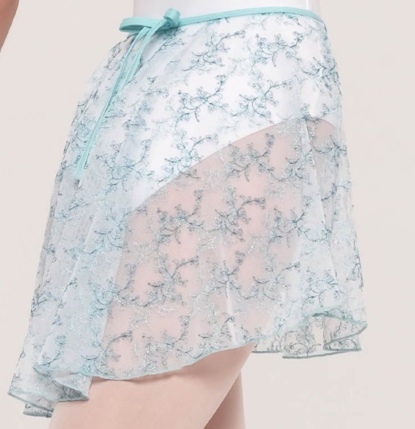 WEARMOI 刺繍チュールリボンプルオンスカート CYPELLA