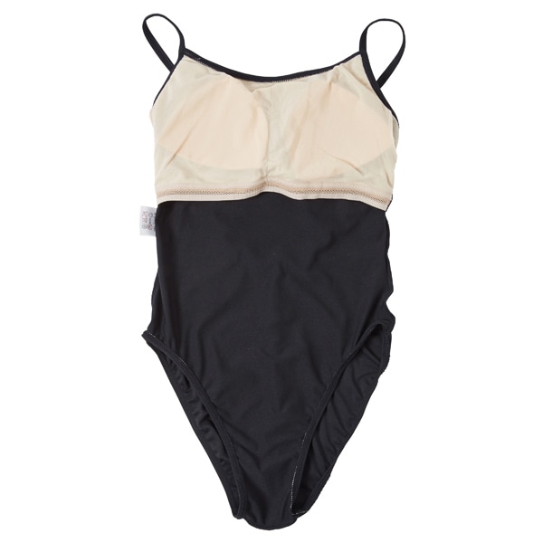 VIDA【吸汗速乾/UPF50】 フローラルプリントキャミソールレオタード(ネイビー/黒) 水木(MIZUKI)