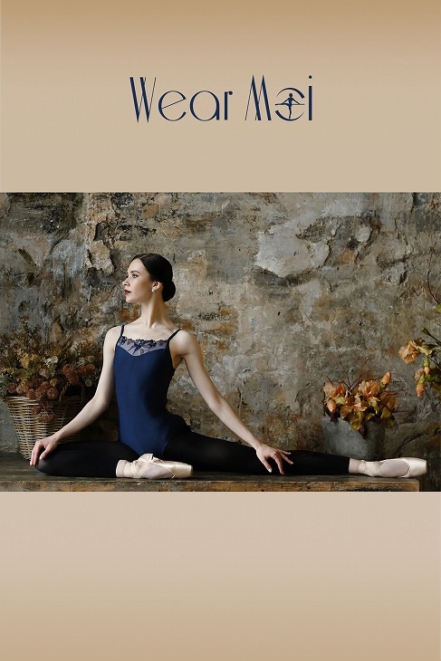 WEARMOI 　フローラル刺繍レースキャミソールレオタード　JASMIN