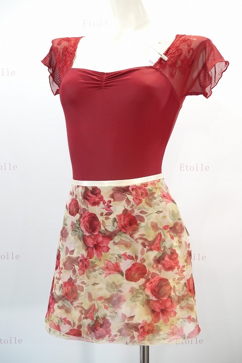 trienawear シフォン巻きスカート #933 Autumn Roses