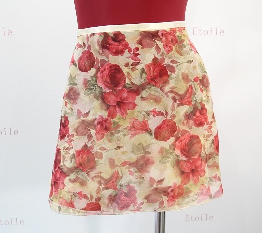 trienawear シフォン巻きスカート #933 Autumn Roses