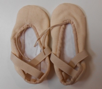 【売り切り★半額SALE！】kids GRISHKO フルソールキャンバスバレエシューズ・モデル1 03002C/B(ゴム紐付き）