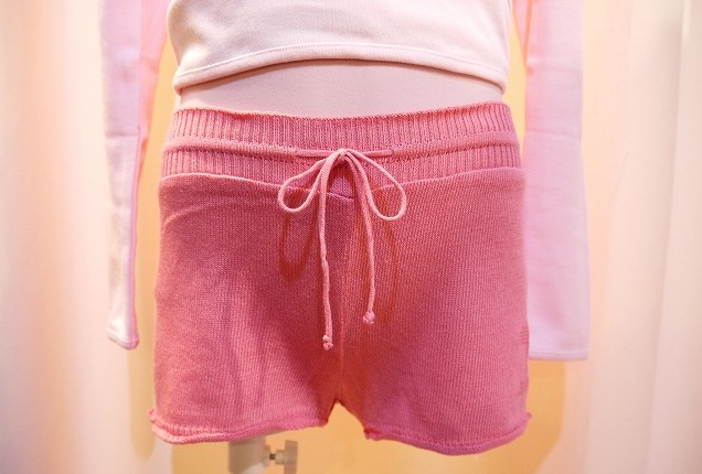 Kids/大人S～M　 repetto ジャガードロゴニットショートパンツ　DE672