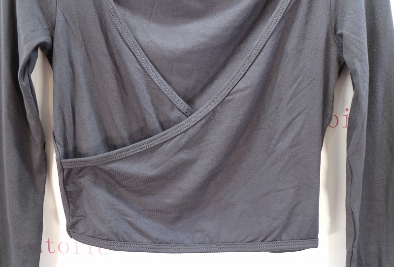 【Ballet Rosa】 長袖ショート丈クロストップス MIO