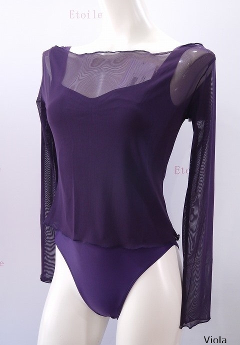 ＜特注/メーカーお取り寄せ＞【Ballet Rosa】  ストレッチメッシュトップス　NATASHA