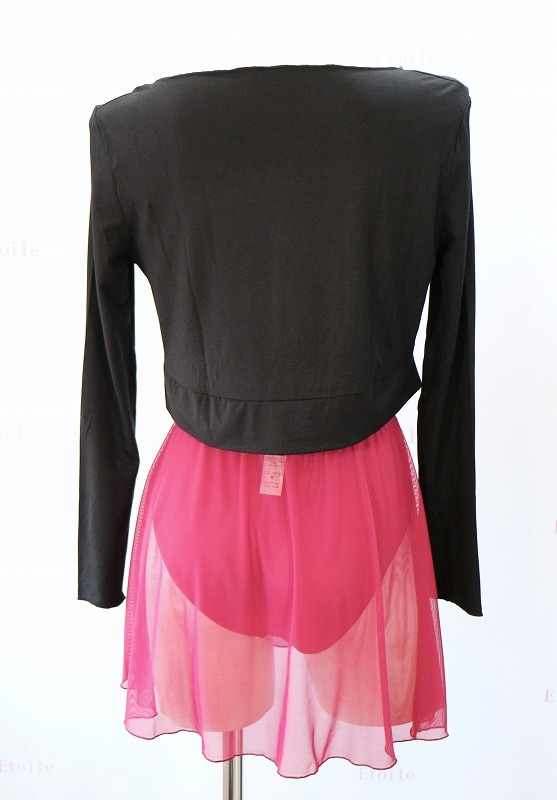 【Ballet Rosa】　長袖ショート丈ツイストトップス　MEGUMI