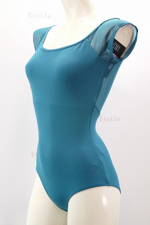 【LULLI Dancewear】　ハイバック　メッシュキャップスリーブレオタード　“Bronya”