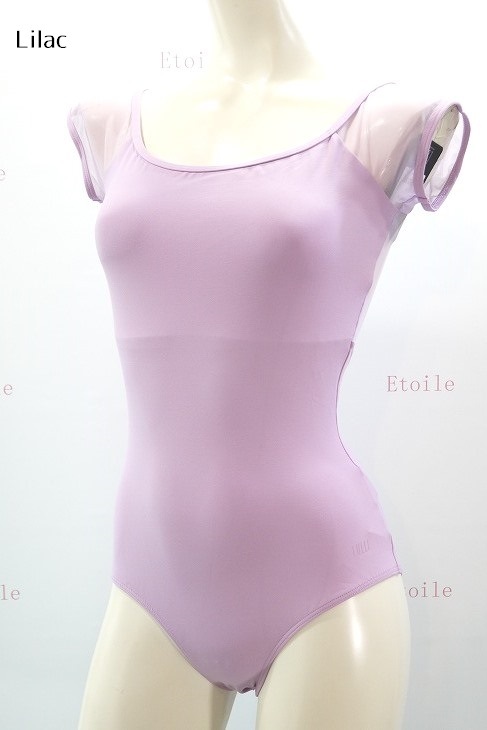 【LULLI Dancewear】　ハイバック　メッシュキャップスリーブレオタード　“Bronya”