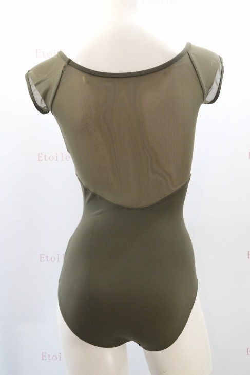 【LULLI Dancewear】　ハイバック　メッシュキャップスリーブレオタード　“Bronya”