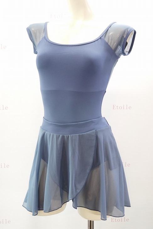 【LULLI Dancewear】　ハイバック　メッシュキャップスリーブレオタード　“Bronya”