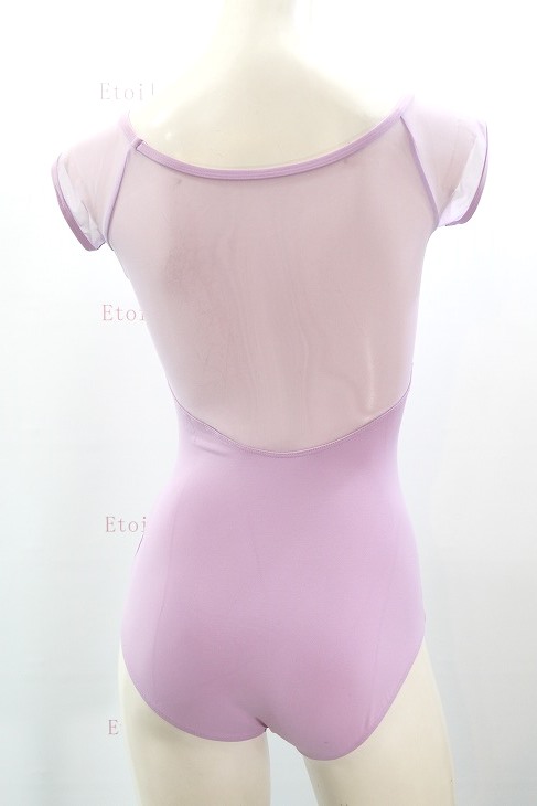 【LULLI Dancewear】　ハイバック　メッシュキャップスリーブレオタード　“Bronya”