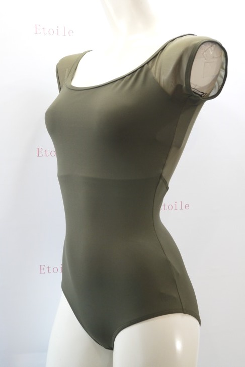 LULLI Dancewear】 ハイバック メッシュキャップスリーブ