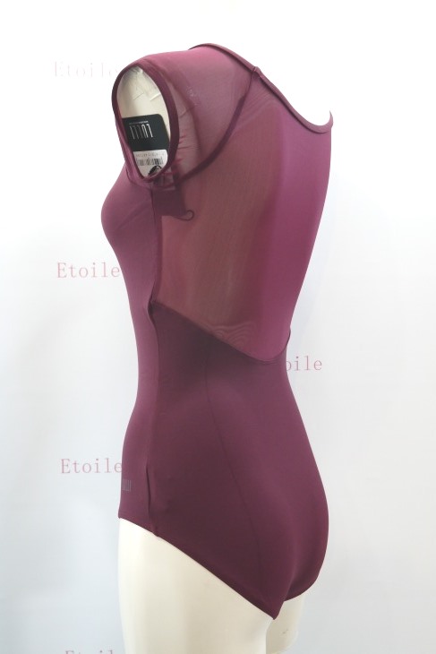 【LULLI Dancewear】　ハイバック　メッシュキャップスリーブレオタード　“Bronya”