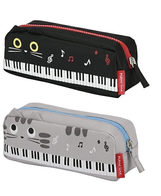 Piano Line ペンケース　くろねこ/サバトラ