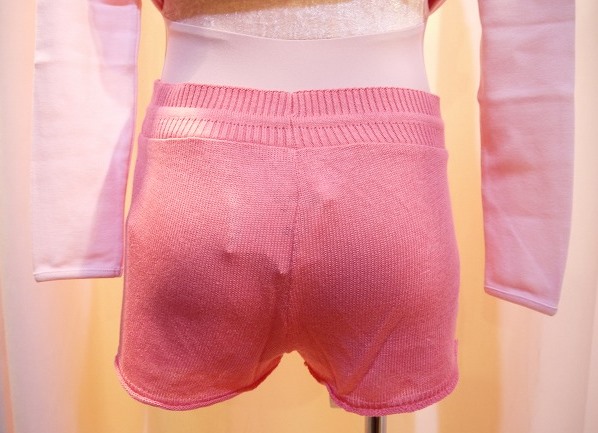 Kids/大人S～M　 repetto ジャガードロゴニットショートパンツ　DE672