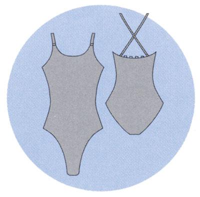 【SALE!15%OFF】CAPEZIO ボディファンデーション（クリアストラップ） 3532