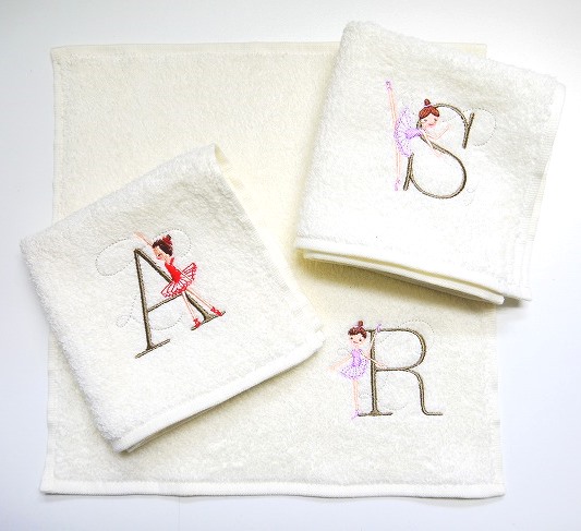 Shinzi Katoh　 イニシャル・ルルベ　タオルハンカチ