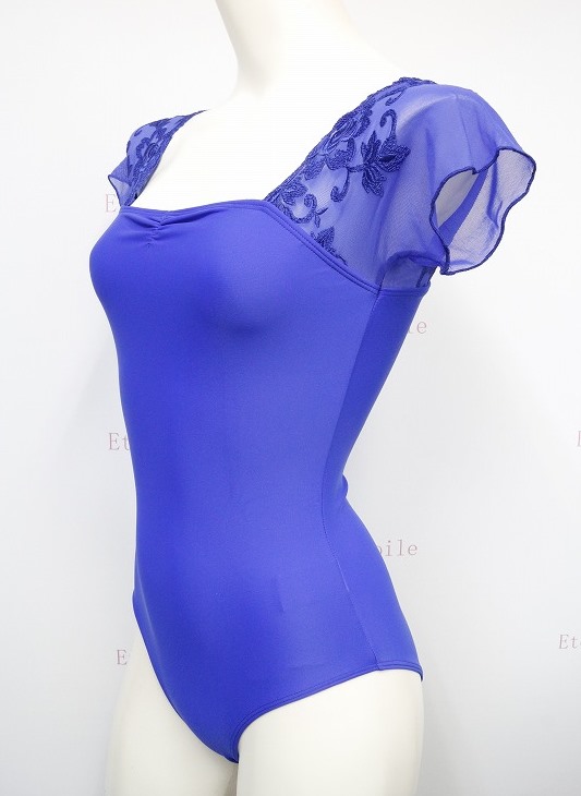 【新色】BalletRosa　レースメッシュスリーブレオタード　JUSTINE　 ジャスティン